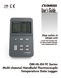 Thumbnail of document Manual - OM-HL 8 Channel Handheld Thermocouple Thermometer/Data Logger